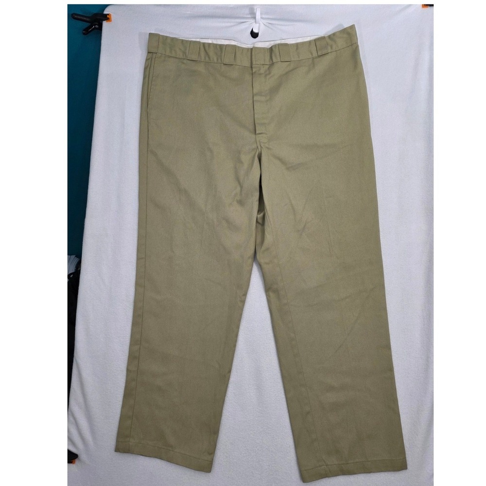 Dickies 874 Original Fit Work Pants 48x32 Khaki Tan Twill Streetwear Gorpcore